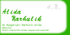 alida marhulik business card